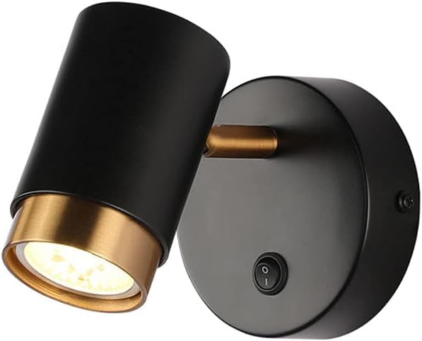 Lámpara de pared, aplique de pared ajustable con cableado fijo e interruptor, lámpara de cabecera, lámparas de pared modernas, lámparas de noche para dormitorio interior, lámpara de araña