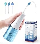 CYOUH Nasal Irrigation System - Electric Neti Pot Sinus Rinse Machine for Nasal Care, Neti Pot 300 ml, with 3 Nasal Tips, 4 Modes , Suitable for Adult Nasal Wash（Sky Blue）