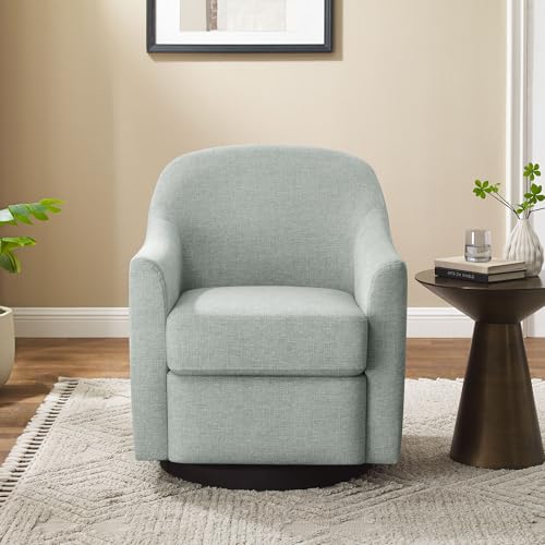 VANOMi Swivel Accent Chair, Swivel Barrel Chair Modern Upholstered Round