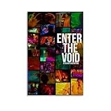 HGTERRGTJ Poster auf Leinwand, Motiv 'Enter The Void', Kunstdruck, ästhetisches Poster, Kunstgemälde für Zimmer, 30 x 45 cm, ungerahmter Stil