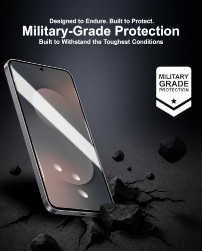 Image of Tempered Glass Screen Protector Compatible with Samsung Galaxy S25 FE 5G (6.7 Inch) | 9H Hardness | In-Display Fingerprint Unlock Compatible | Edge to Edge Full Coverage