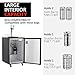 Beer Kegerator Dual Tap Draft Beer Dispenser 6.1 Cu.Ft Full Size Stainless Steel Home Brew Keg Refrigerator with Drip Tray Shelves 32°F- 50°F Temperature Control, 170L