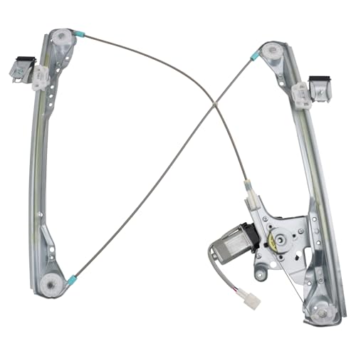 Image of TRQ Front Right Power Window Regulator & Motor Assembly Passenger Side Compatible with 2000-2007 Ford Focus FO1351167