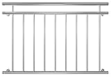 französischer balkon edelstahl in laibung Verfügbare Breiten: 100 cm, 128 cm, 156 cm, 184 cm, 225 cm