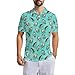 Qoekrfu Avocado Golf Shirts for Men Green Golf Avocado Fashion Print Dry Fit Crazy Golf Shirts(Avocado 1-M)