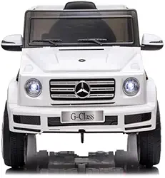 Zippy Toys, Carro Elétrico Infantil Mercedes Benz G500 12V com Controle Remoto - Branco