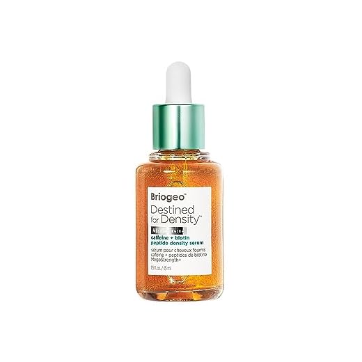 Briogeo Destined For Density MegaStrength + Caffeine + Biotin Peptide Density Serum | Increases Hair Thickness and Density, Fast-Absorbing & Non-Greasy | Vegan, Phalate & Paraben-Free | 1.5 Ounces