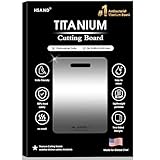Titanium Cutting Boards for Kitchen, 100% Pure Titanium Cutting Boards, Cutting Board Double Sided Food Grade, Perfect for Sushi, Meat, Vegetables & Meal Prep – Easy To Clean14'x10'