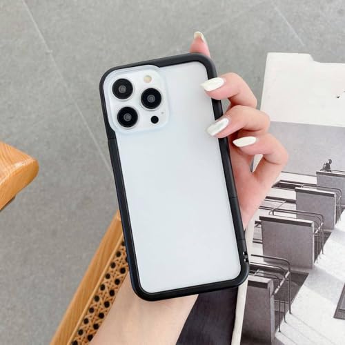 Coque iPhone anti-traces et anti-choc en TPU et PC amovible noir