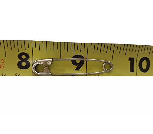 Niftyplaza 200 Pcs Heavy Duty Large 1-1/2" Safety Pins - High-Grade Steel, Nickel Plated, Rust Resistant (200 Safety Pins) #TOP3
