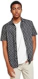 springfield hemden kaufen Kurzarm Springfield Herren Bowling Slub Hemd, Schwarz, L
