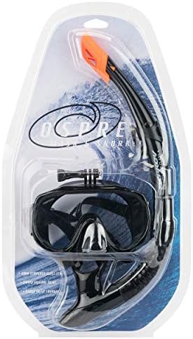 Osprey Adult Mask and Snorkel Set with Camera Mount, Panoramic Tempered