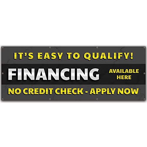 Financing Available Here No Credit Check Apply Now | 36" X 96" Banner | Heavy Duty 13oz. Outdoor Vinyl Single Sided with Grommets | Made in The USA