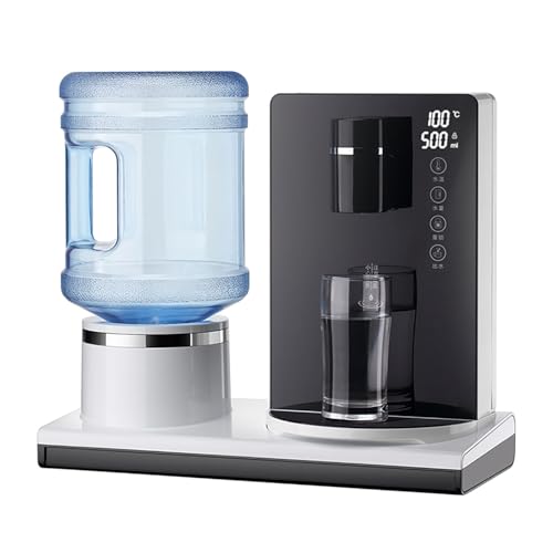 Distributore di acqua calda istantanea, macchina riscaldata da tavolo da 2200 W con blocco di sicurezza per bambini, 5 impostazioni di temperatura, 4 impostazioni di volume dell'acqua, per casa e