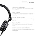 Technics Professional DJ Headphones with 40mm CCAW Voice Coil Drivers, 270° Swivel Housing and Locking Detachable Cord; Lightweight, Foldable High Input - EAH-DJ1200 (Black)