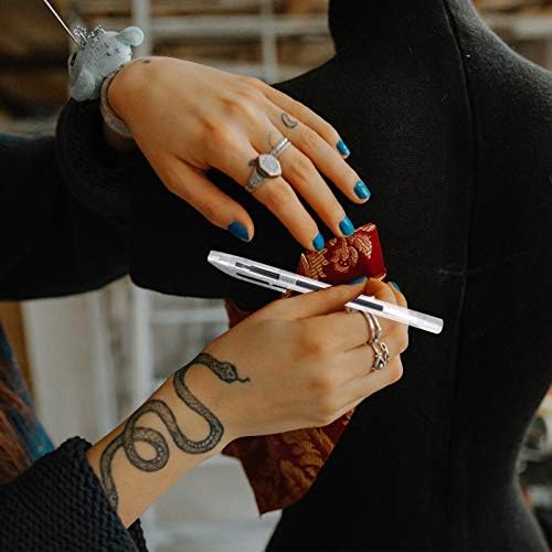 UOWAN 6 Colors Heat Erasable Fabric Pens, Fabric Marking Pens Set 6PCS Heat Erase Empty Pens with 30 PCS Replaceable Pen Refills Sewing Marker Pen Vanishing Heat Erase Pens for Sewing,Fabric