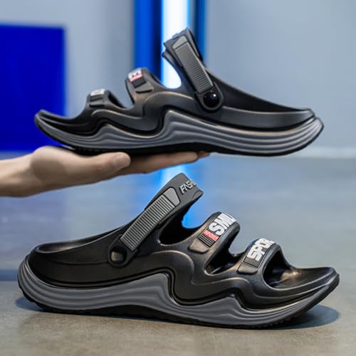 Fashionable and Comfortable Men's Open - Toe Slippers, Made of Lightweight and Soft EVA Material, Cloud - Like Slides, Beach Sandals for Casual Outings and Home Use3