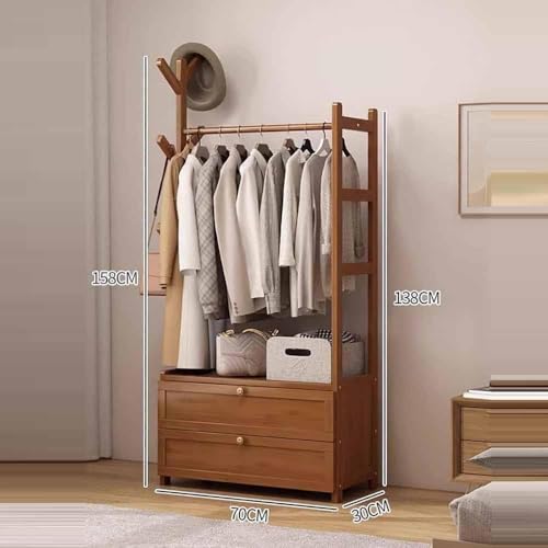 Porte-manteau bois avec meuble chaussures 158cm d'entrée Hoo - 2