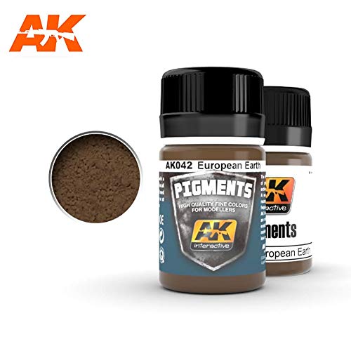 AK-Interactive AK 042, Europe Earth Pigment - 35 GM / 1.23 Oz Jar - Model Building Paints and Tools # AK-042