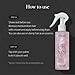 GROWUS Damage Therapy No-Wash Treatment - Leave-in Conditioner Spray & Heat Protectant for Dry Damaged Hair - Anti-Frizz Detangler with Pearl Protein, Softness & Radiant Shine, 8.45 fl.oz (Due Rose)