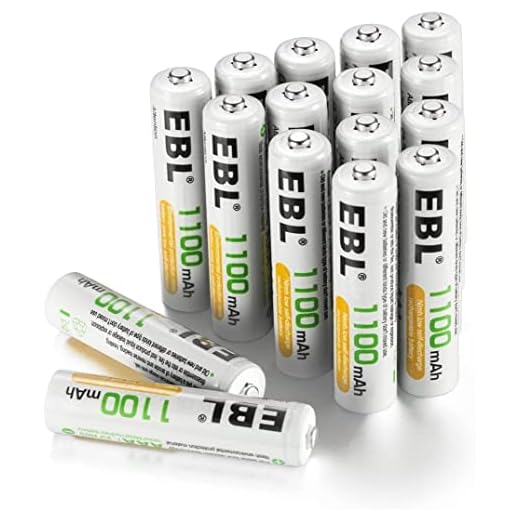 EBL 1100mAh AAA Pilas Recargables Ni-MH para los Equipos Domésticos (16 Unidades)