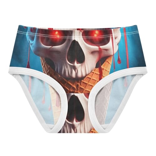 Animals Toddler Underwear Floral 2t Cotton Little Girl Panties Funny Ice Cream Cone Skull Undies Kids Briefs