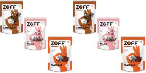Image of Zoff Masala Trio - Chicken Masala, Meat Masala Powder & Garam Masala - Pack of 6 x 100g - Net Weight: 300g