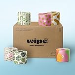 Wipe With Pride, 100% Bamboo Toilet Paper, 3-Ply, Soft & Strong, 48 Double-Length Rolls, 370 Sheets per Roll, Bathroom Use, Sustainable, Eco-Friendly