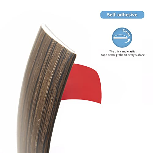 Art3D Self Adhesive Vinyl Floor Transition Strip, Laminate Floor Strip Floor Flat Divider Strip For Joining Floor Gaps,Carpet Threshold Transition,Floor Tiles（10 Ft, 1.57In, Brown） #TOP3