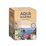 AQUAMARINA Costa Brava - Bag In Box - Isotonisches Meerwasser - Mikrofiltriert und ohne Zusatzstoffe, enthält mehr als 75 Mineralien und Spurenelemente, Remineralisierung. (3 Liter Isotonisch)