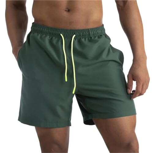 Maillot pour les vacances pour hommes parfait pour la baignade short vert foncé M