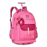 Mochila de Rodinhas Escolar Feminina Rebecca Bonbon Oficial (Rosa)