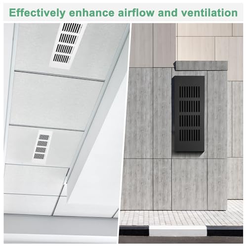 Grille d'aération pour porte intérieure 20x2 pouces contre humidité et odeur - 6