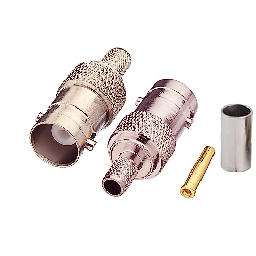 Conector BNC hembra para cable coaxial 5 unidades miniatura 2