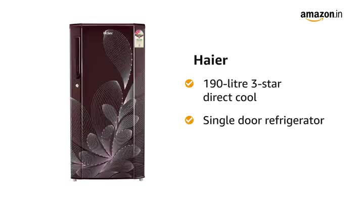 Haier 190 L 3 Star ( 2019 ) Direct Cool Single Door Refrigerator