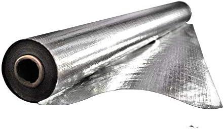 Earth Tack Radiant Barrier Insulation, Laying Foil Over (On Top of) Insulation on The Attic Floor, 312.5 sqft (5 ft.x 62.5 ft.) Aluminum Foil Roll