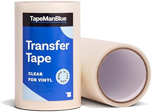 6" x 100' Roll of Clear Transfer Tape for Vinyl, Made in America, Vinyl Transfer Tape for Cricut Crafts, Decals, and Letters