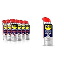 WD-40 Specialist Penetrant with Smart Straw Sprays 2 Ways, 11 OZ [6-Pack] & Specialist Dry Lube with Smart Straw Sprays 2 Ways, 10 OZ