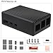 Geekworm P573 Aluminum Case for Raspberry Pi 5, Fanless Heavy-Duty Passive Cooling Armor Enclosure with Cooling Column & Copper CPU Heatsink Compatible with Raspberry Pi 5 2/4/8/16GB