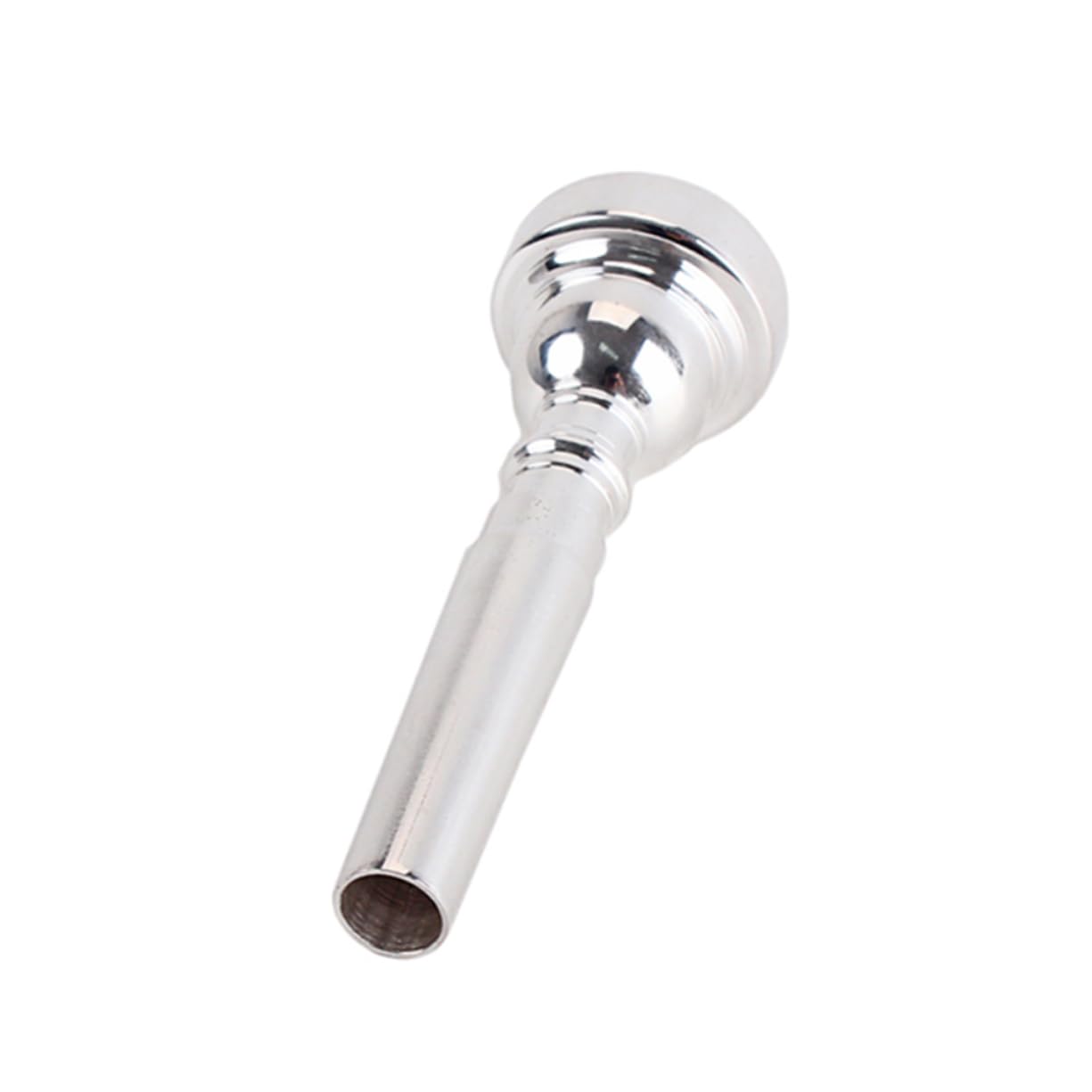 BESTonZON Advanced Quality Metal Trumpet Mouthpiece Plated Silver Plated Trumpet Shape Smooth Tone