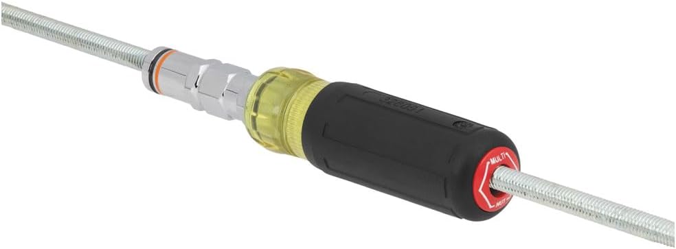 Klein Tools 328091 9-in-1 Multi-Nut Driver Tool, Pass Through Driver with SAE Hex Nut Sizes from 3/16 to 3/4-Inch and Cushion-Grip Handle - Image 7