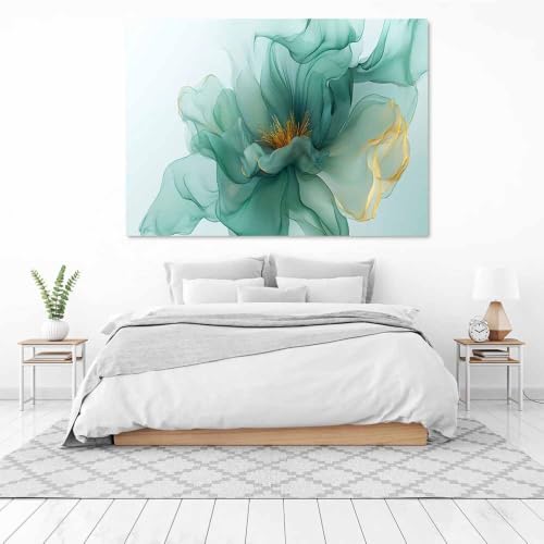 Chambre garcon adolescent decoration murale affiche florale moderne vert - 3