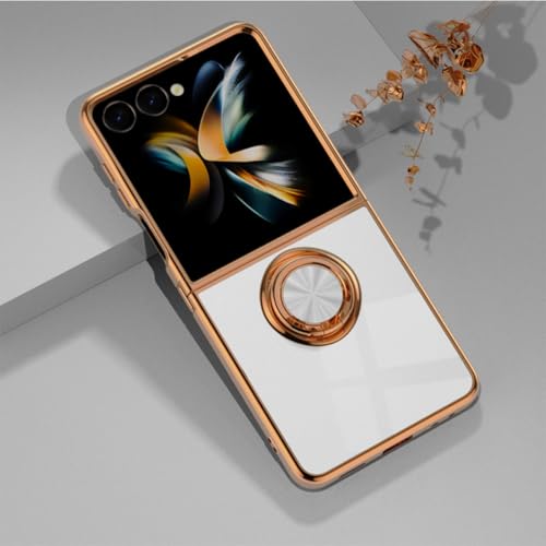Coque Samsung Galaxy Z Flip 7 avec anneau magnétique rotatif 360 antichute silicone
