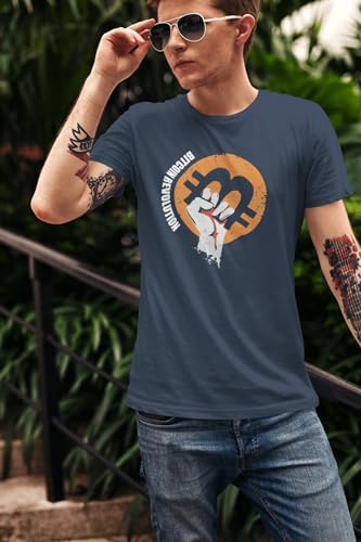Men's Graphic T-Shirt Bitcoin Revolution HODL BTC Crypto Traders Eco-Friendly Limited Edition Short Sleeve - Image 4