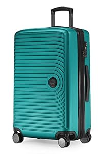 Hauptstadtkoffer Mitte - Mittelgroßer Hartschalenkoffer, TSA, 4 Rollen, Check-In Gepäck mit 8 cm Volumenerweiterung, 68 cm, 88 L, Türkis