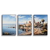 HDSDA Póster en lienzo con el horizonte de Barcelona, decoración de dormitorio, oficina, habitación, regalo, 20 x 30 cm