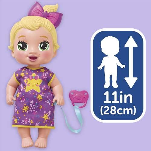 Baby Alive Boneca Pequenos sonhos LaLa GooGoo bebê de cabelos loiros Boneca de 28 cm em plástico com