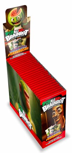 Italian Brainrot - 4 bustine con 14 carte ciascuna, 2 carte special in ogni pacchetto, le originali, serie ALPHA Italiano (4)