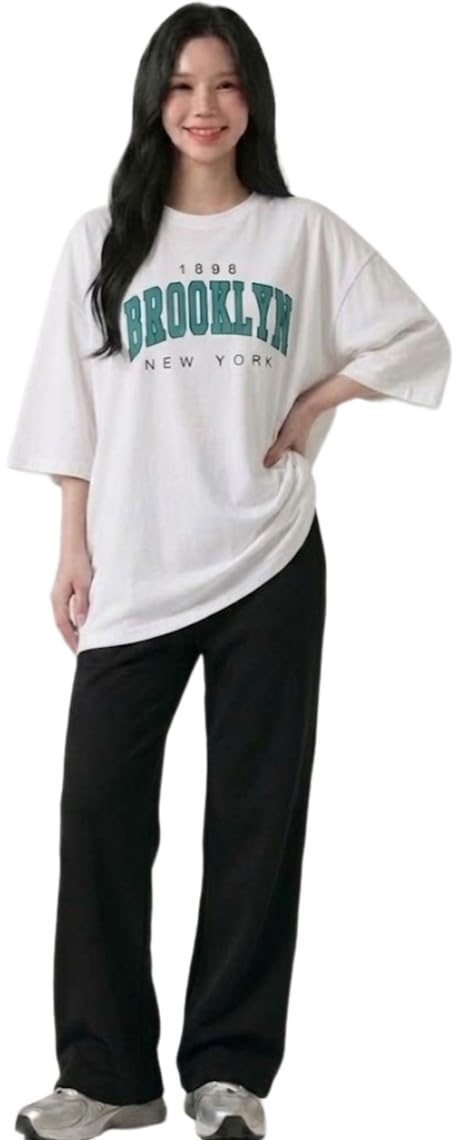 irana Women Oversized T-Shirt and Lower Set TrackSuit for Women | Oversize Baggy Loose Fit T-Shirt with Joggers Track Pants |Printed Oversize Top with Lower Combo Set-picture-27