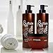 BINGO HAIR CARE Moroccan Argan Oil Shampoo Conditioner and Mask Set, Sulfate Free for Damaged, Dry, Curly or Frizzy Hair - Thickening for Fine/Thin Hair Safe for Color and Keratin Treated Hair